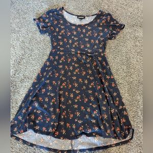Joe Boxer floral navy blue dress